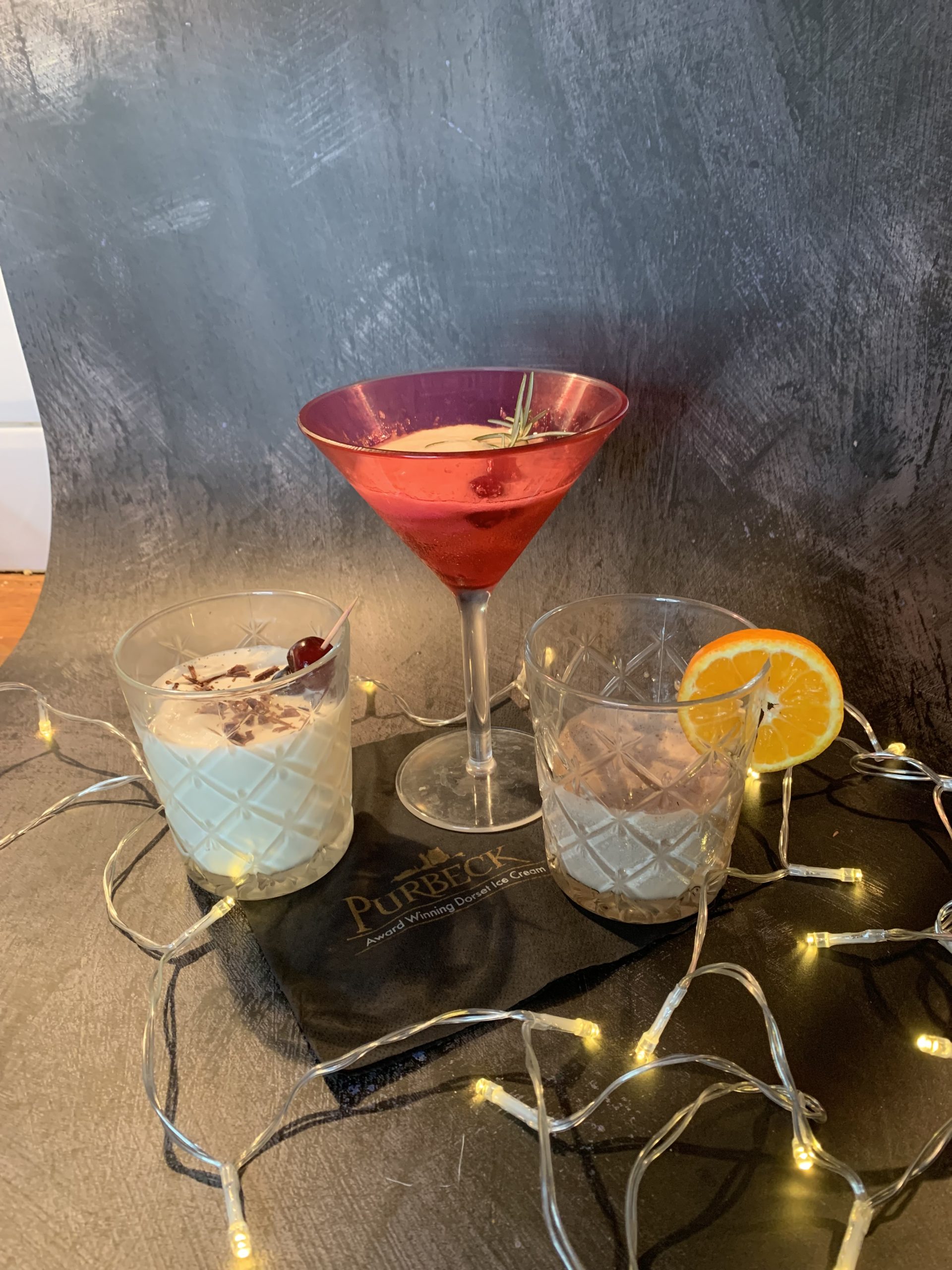 ice cream cocktails using Purbeck Ice Cream